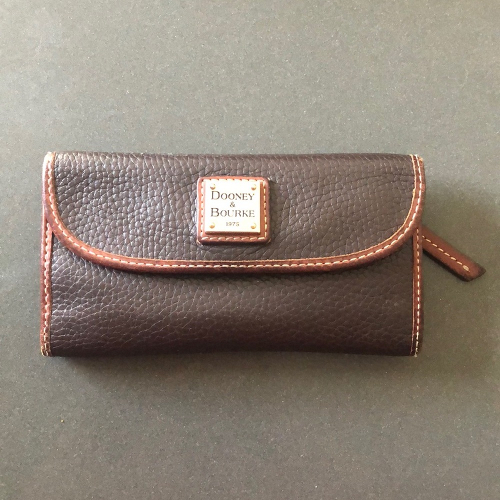 Dooney & Burke brown leather wallet